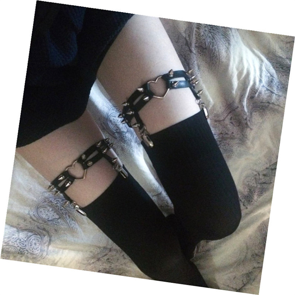 1 pçs feminino punk goth coraç - Garter Belt Set avaliação e preço