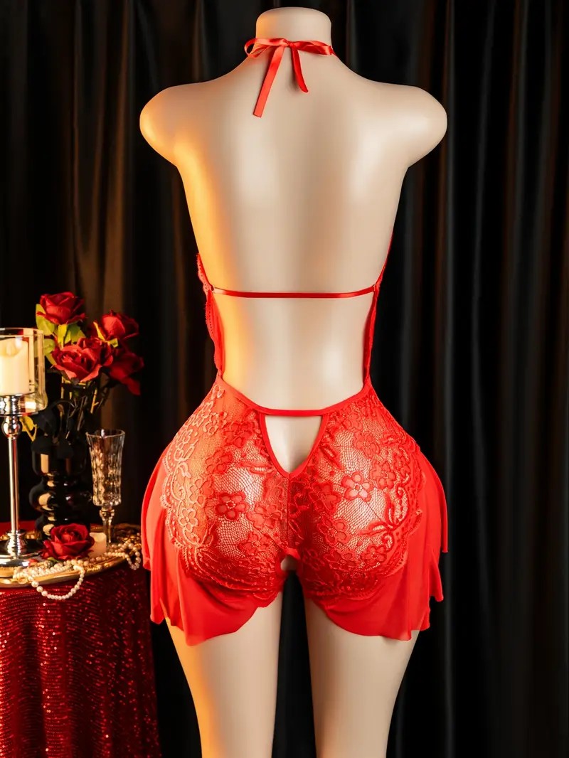 Lingerie erótica sem crochê pa - Lace Teddy Lingerie avaliação e preço