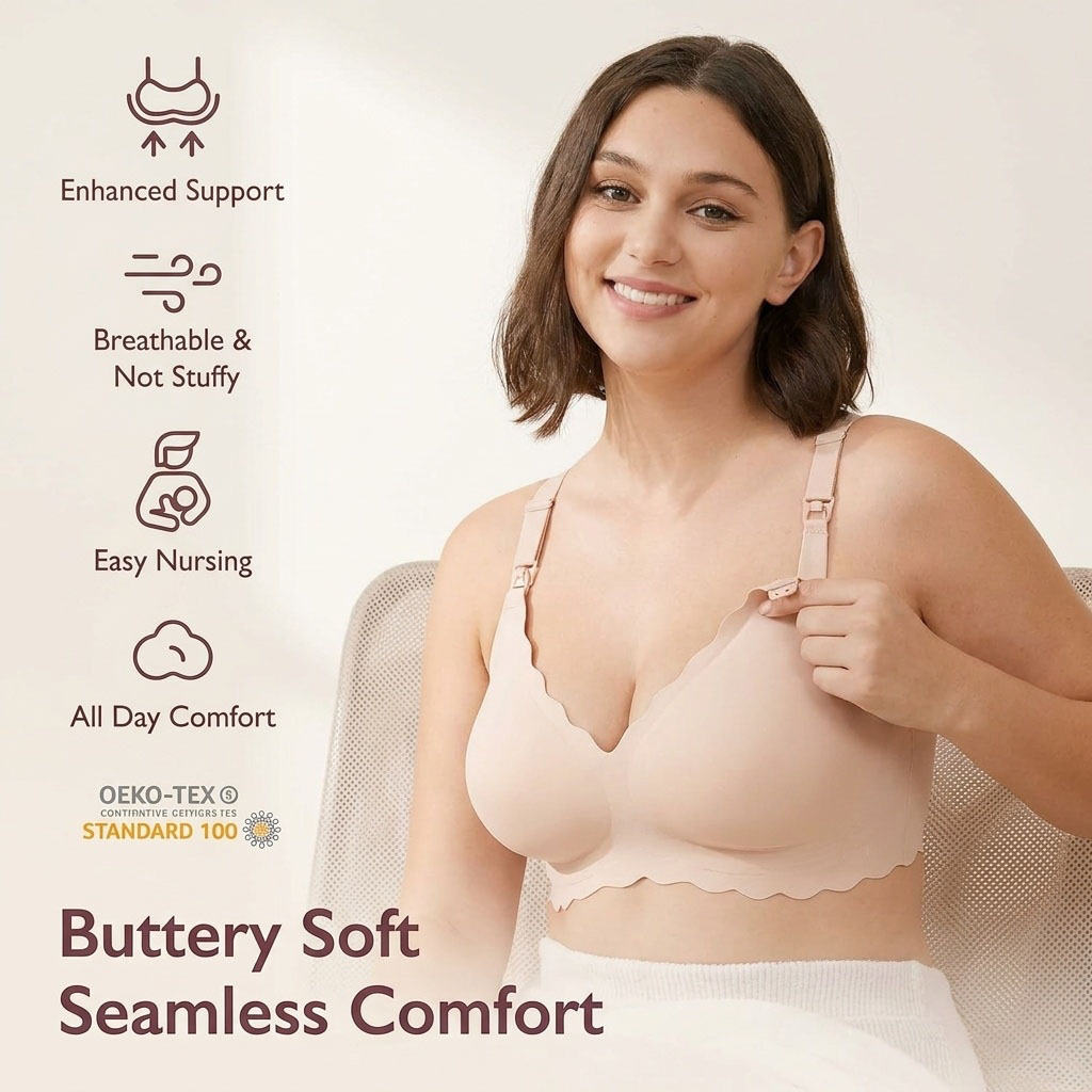 Sutiã de Amamentação Plus Size - Nursing Bra Sleep avaliação e preço